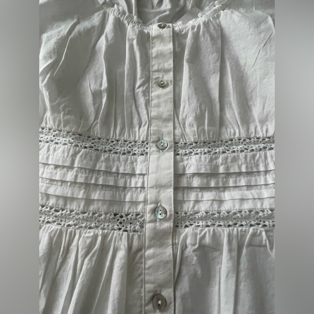 H&M DIVIDED Women's PEPLUM VEST TOP - White- XL - Picture 7 of 10